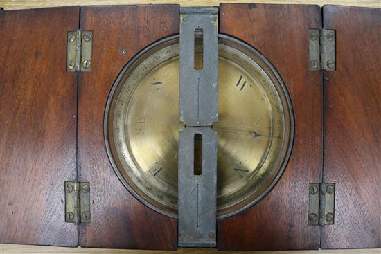 A 19th century cased navigational compass